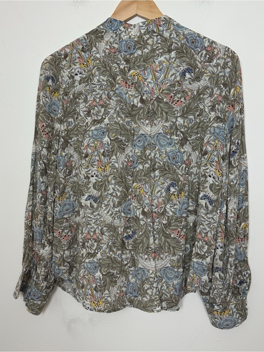 Zadig & Voltaire Twina Soft British Flowers Tunic Shirt Size - Picture 5 of 8